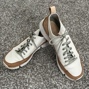 Clarks Leather Sneaker Shoes